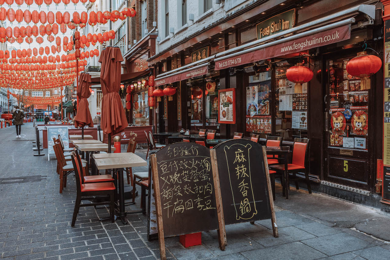London's Chinatown during Chinese New Year