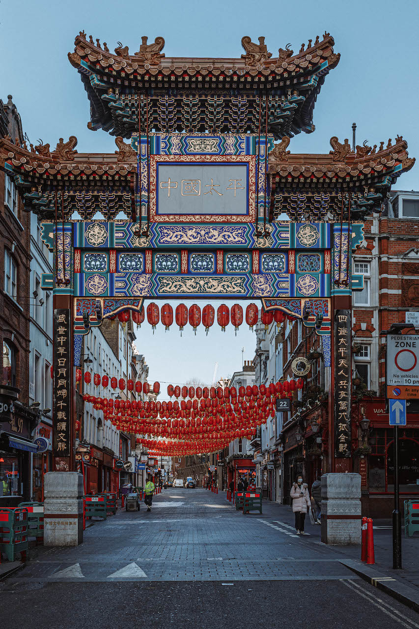 Chinatown Gate in Wardour Street in London's Chinatown