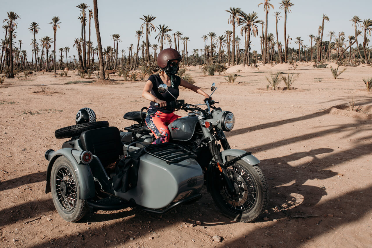 Unusual ways to experience Marrakech - sidecar ride 