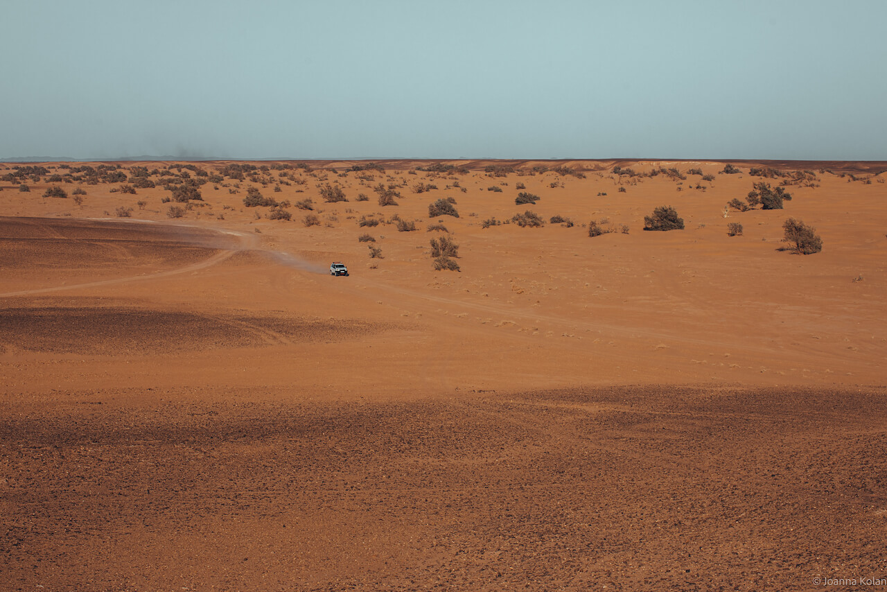 Driving to the Sahara desert camp, Morocco